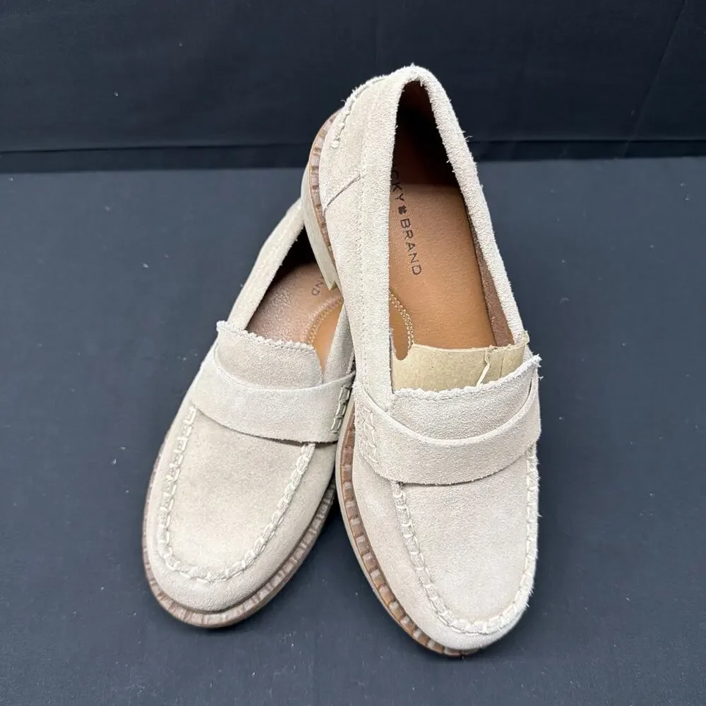 Lucky Brand Suede Loafers New With Box Size 7 SHIPS SAME DAY!